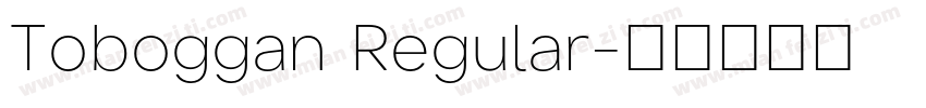 Toboggan Regular字体转换